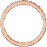 14K Gold Round Lab-Grown Diamond Channel-Set Anniversary Band – 2.25 mm Stones - Rose Gold - view 2