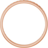 14K Gold Round Lab-Grown Diamond Channel-Set Anniversary Band – 1.5 mm Stones (1/2 CTW) - Rose Gold - view 2