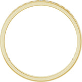14K Gold Round Natural Diamond Channel-Set Anniversary Band – 2.25 mm Stones (1 CTW) - Yellow Gold - view 2