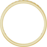 14K Gold Round Natural Diamond Channel-Set Anniversary Band – 2.25 mm Stones (1 CTW) - Yellow Gold - view 2