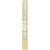 14K Gold Round Lab-Grown Diamond Channel-Set Anniversary Band – 2.25 mm Stones (1 CTW) - Yellow Gold - view 4