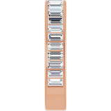 14K Gold Straight Baguette Natural Diamond Channel-Set Anniversary Band – 3x1.5 mm Stones - Rose Gold - view 4