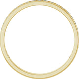 14K Gold Round Natural Diamond Channel-Set Anniversary Band – 2.25 mm Stones (1 CTW) - Yellow Gold - view 2