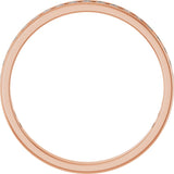 14K Gold Round Lab-Grown Diamond Channel-Set Anniversary Band – 2.25 mm Stones (1 CTW) - Rose Gold - view 2