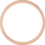 14K Gold Round Lab-Grown Diamond Channel-Set Anniversary Band – 1.5 mm Stones (1/2 CTW) - Rose Gold - view 2