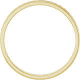 14K Gold Round Lab-Grown Diamond Channel-Set Anniversary Band – 1.5 mm Stones (1/2 CTW) - Yellow Gold - view 2