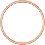 14K Gold Round Lab-Grown Diamond Channel-Set Anniversary Band – 1.5 mm Stones (1/2 CTW) - Rose Gold - view 2