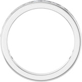 14K Gold Round Natural Diamond Channel-Set Anniversary Band – 2 mm Stones - White Gold - view 2