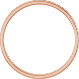 14K Gold Round Lab-Grown Diamond Channel-Set Anniversary Band – 1.5 mm Stones (1/2 CTW) - Rose Gold - view 2