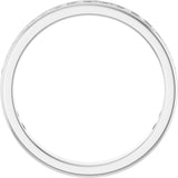 14K Gold Round Lab-Grown Diamond Channel-Set Anniversary Band – 1.7 mm Stones - White Gold - view 2