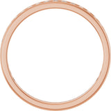 14K Gold Round Lab-Grown Diamond Channel-Set Anniversary Band – 1.7 mm Stones - Rose Gold - view 2