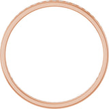 14K Gold Round Lab-Grown Diamond Channel-Set Anniversary Band – 1.7 mm Stones (3/4 CTW) - Rose Gold - view 2