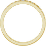 10K Gold Round Natural Diamond Channel-Set Anniversary Band – 1 3/8 CTW - Yellow Gold - view 2