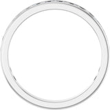 10K Gold Round Lab-Grown Diamond Channel-Set Anniversary Band – 2.5 mm Stones - White Gold - view 2