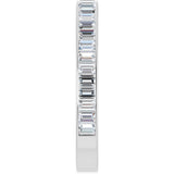 10K Gold Straight Baguette Lab-Grown Diamond Channel-Set Anniversary Band – 3x2 mm Stones (2 1/2 CTW) - White Gold - view 4