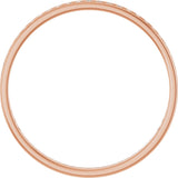 14K Gold Round Lab-Grown Diamond Channel-Set Anniversary Band – 1.5 mm Stones (1/2 CTW) - Rose Gold - view 2