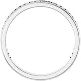 14K Gold Straight Baguette Lab-Grown Diamond Channel-Set Anniversary Band – 3x1.5 mm Stones - White Gold - view 2