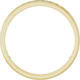 14K Gold Round Lab-Grown Diamond Channel-Set Anniversary Band – 2.5 mm Stones (1 1/2 CTW) - Yellow Gold - view 2