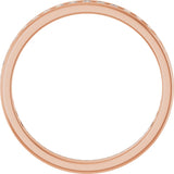 14K Gold Round Lab-Grown Diamond Channel-Set Anniversary Band – 1.7 mm Stones - Rose Gold - view 2