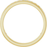 14K Gold Round Lab-Grown Diamond Channel-Set Anniversary Band – 1.5 mm Stones - Yellow Gold - view 2