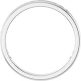 14K Gold Round Natural Diamond Channel-Set Anniversary Band – 1.5 mm Stones - White Gold - view 2