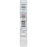 14K Gold Straight Baguette Lab-Grown Diamond Channel-Set Anniversary Band – 3x1.5 mm Stones - White Gold - view 4