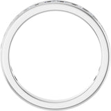 14K Gold Round Lab-Grown Diamond Channel-Set Anniversary Band – 2.25 mm Stones - White Gold - view 2
