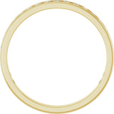 14K Gold Round Lab-Grown Diamond Channel-Set Anniversary Band – 2.5 mm Stones (1 1/2 CTW) - Yellow Gold - view 2