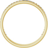 10K Gold Straight Baguette Natural Diamond Channel-Set Anniversary Band – 1 1/8–1 1/6 CTW - Yellow Gold - view 2