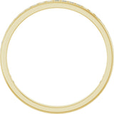 14K Gold Square Natural Diamond Channel-Set Anniversary Band – 1.5x1.5 mm Stones (3/4 CTW) - Yellow Gold - view 2