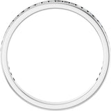 14K Gold Straight Baguette Natural Diamond Channel-Set Anniversary Band – 3x1.5 mm Stones - White Gold - view 2