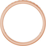 14K Gold Round Lab-Grown Diamond Channel-Set Anniversary Band – 1.7 mm Stones - Rose Gold - view 2
