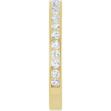 14K Gold Round Lab-Grown Diamond Channel-Set Anniversary Band – 2.25 mm Stones (1 CTW) - Yellow Gold - view 4