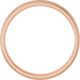 14K Gold Round Natural Diamond Channel-Set Anniversary Band – 1.5 mm Stones - Rose Gold - view 2