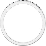 14K Gold Round Lab-Grown Diamond Channel-Set Anniversary Band – 3 mm Stones (1 7/8–2 CTW) - White Gold - view 2