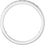 14K Gold Round Natural Diamond Channel-Set Anniversary Band – 2.25 mm Stones - White Gold - view 2