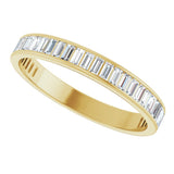 10K Gold Straight Baguette Lab-Grown Diamond Channel-Set Anniversary Band – 3x1.5 mm Stones (1 3/8–1 1/2 CTW) - Yellow Gold - view 5