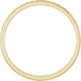 14K Gold Round Natural Diamond Channel-Set Anniversary Band – 2 mm Stones (7/8 CTW) - Yellow Gold - view 2
