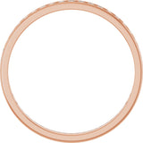 14K Gold Round Lab-Grown Diamond Channel-Set Anniversary Band – 2 mm Stones (7/8 CTW) - Rose Gold - view 2