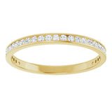 14K Gold Round Lab-Grown Diamond Channel-Set Anniversary Band – 2 mm Stones (7/8 CTW) - Yellow Gold - view 3