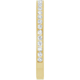 14K Gold Round Lab-Grown Diamond Channel-Set Anniversary Band – 2 mm Stones (7/8 CTW) - Yellow Gold - view 4
