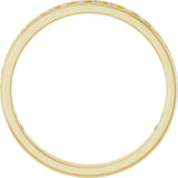 14K Gold Round Natural Diamond Channel-Set Anniversary Band – 2.25 mm Stones (1 CTW) - Yellow Gold - view 2