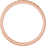 14K Gold Round Lab-Grown Diamond Channel-Set Anniversary Band – 2.25 mm Stones (1 CTW) - Rose Gold - view 2
