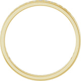 14K Gold Round Natural Diamond Channel-Set Anniversary Band – 1.5 mm Stones - Yellow Gold - view 2