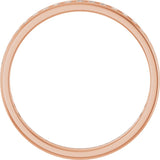 14K Gold Round Lab-Grown Diamond Channel-Set Anniversary Band – 1.5 mm Stones - Rose Gold - view 2