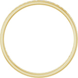 10K Gold Round Natural Diamond Channel-Set Anniversary Band – 1/2 CTW – Sizes 15-20 - Yellow Gold - view 2