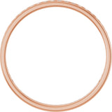 10K Gold Round Natural Diamond Channel-Set Anniversary Band – 1/2 CTW – Sizes 15-20 - Rose Gold - view 2