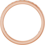 14K Gold Round Lab-Grown Diamond Channel-Set Anniversary Band – 1.7 mm Stones - Rose Gold - view 2
