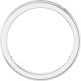14K Gold Square Lab-Grown Diamond Channel-Set Anniversary Band – 1.5x1.5 mm Stones - White Gold - view 2