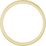 14K Gold Square Lab-Grown Diamond Channel-Set Anniversary Band – 1.5x1.5 mm Stones - Yellow Gold - view 2